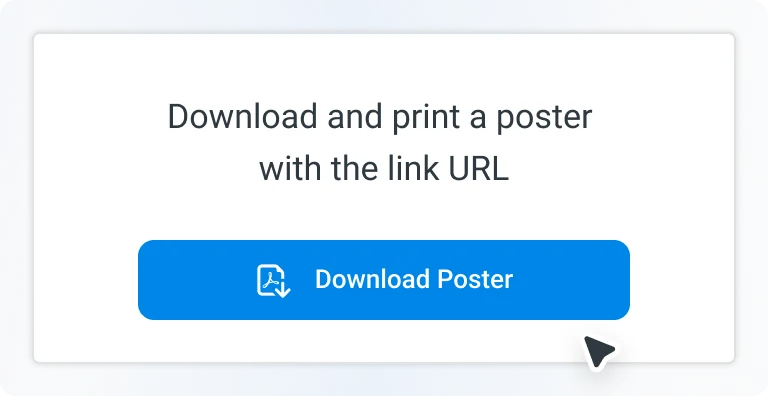 Share a form by a printable QR poster